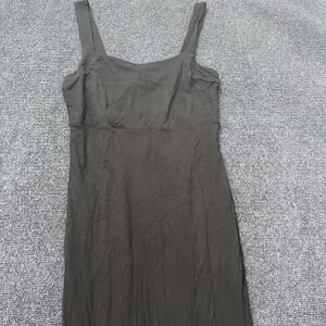 Good American Dress Womens Size 1 Black Bodycon Midi Square Neck GDK101